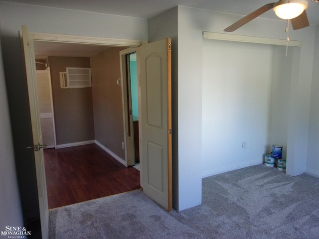 corridor with carpet flooring