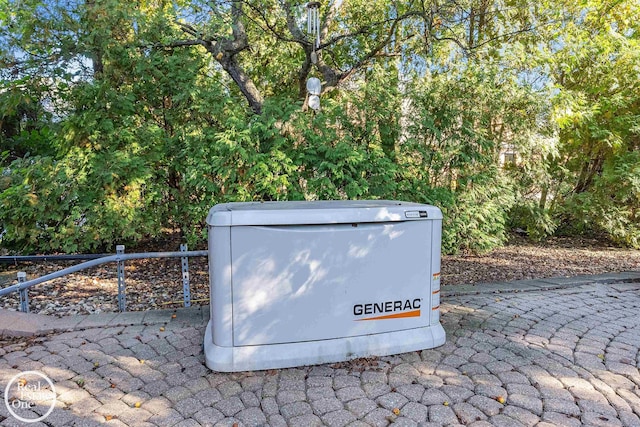 details featuring a power unit and fence