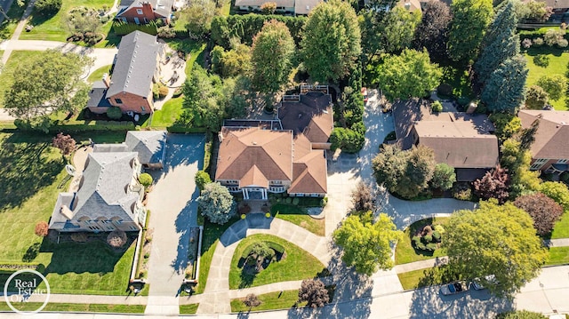 birds eye view of property featuring a residential view