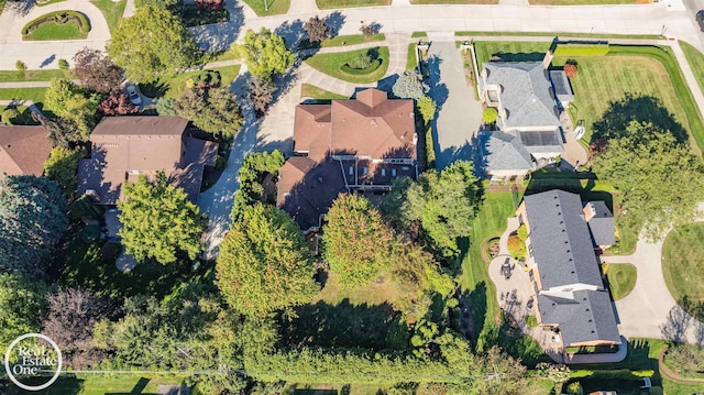 drone / aerial view featuring a residential view