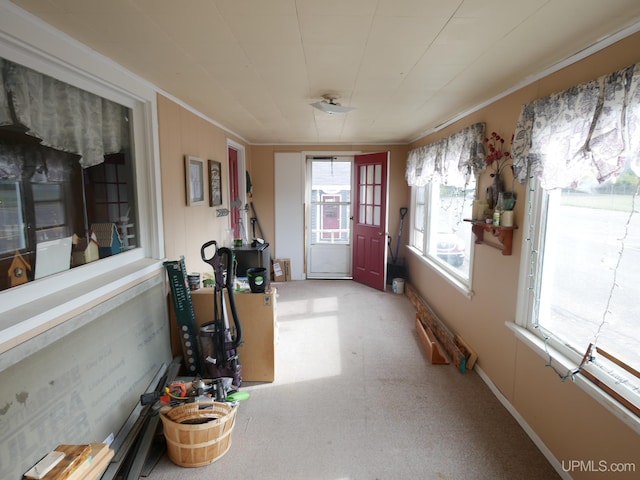 view of sunroom