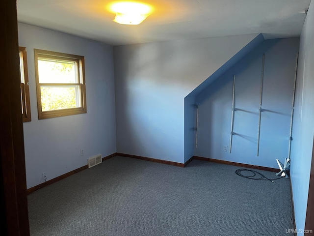 additional living space featuring carpet floors