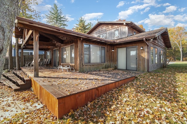 rear view of house featuring a patio