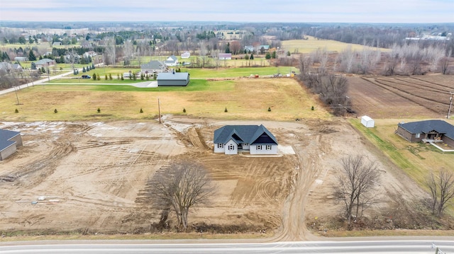 bird's eye view featuring a rural view