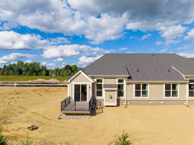 view of rear view of property