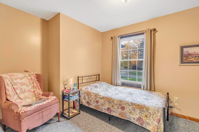 bedroom featuring carpet floors