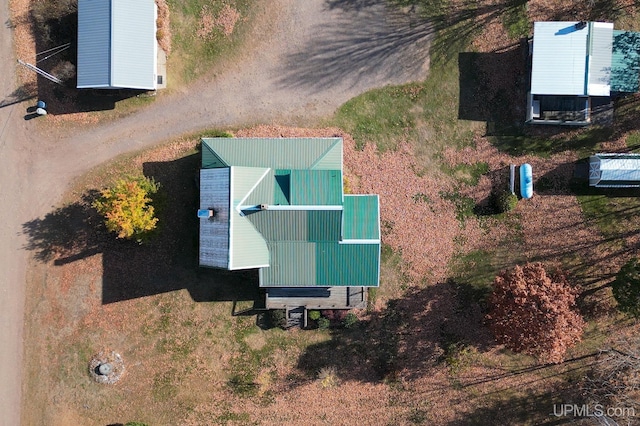 view from above of property