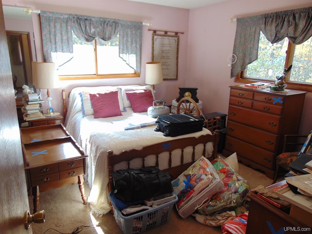 bedroom featuring carpet floors