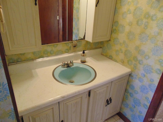 bathroom featuring vanity