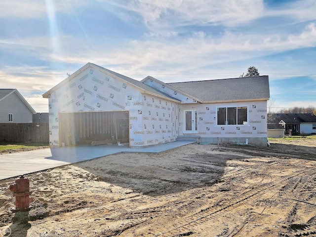 view of property in mid-construction