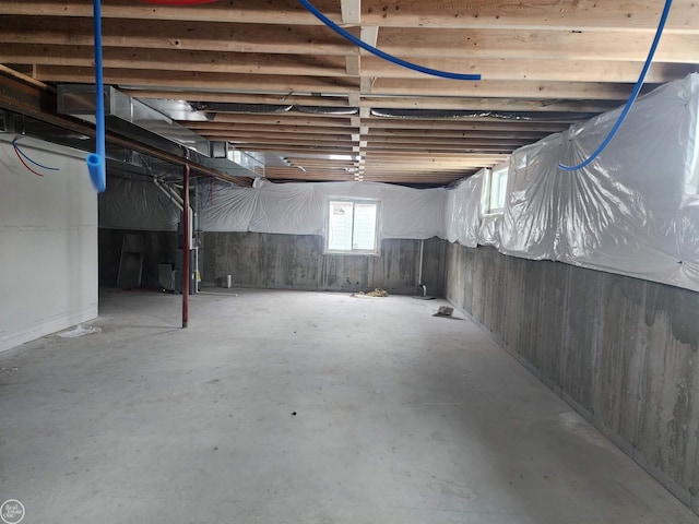 view of basement