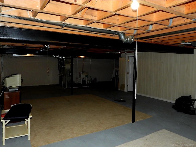 view of basement