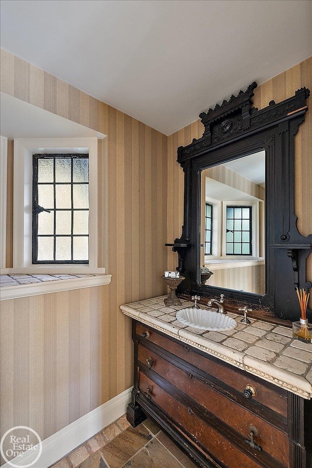 bathroom featuring vanity