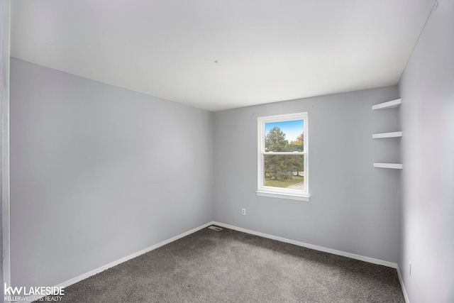 view of carpeted empty room