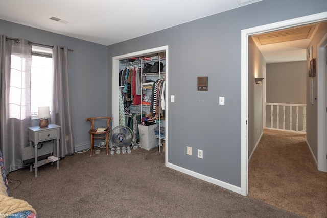 interior space with a closet