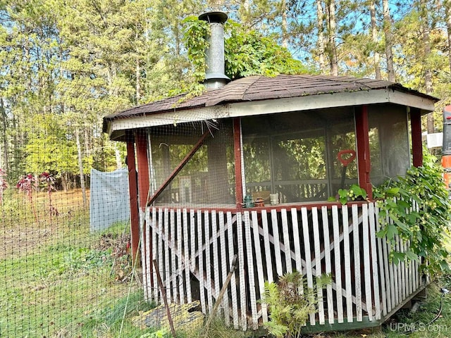 view of outbuilding