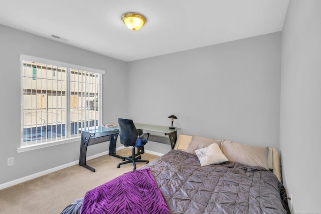 bedroom featuring carpet flooring