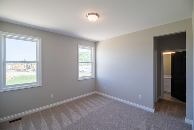 view of carpeted empty room