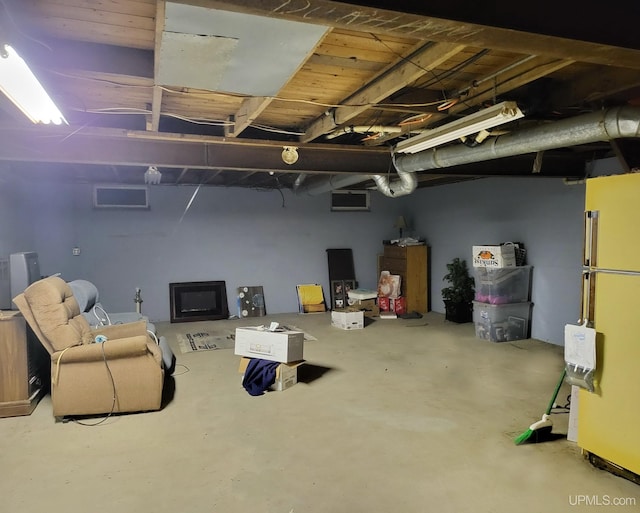 view of basement