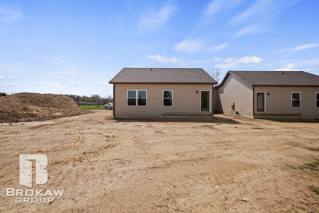 view of rear view of property