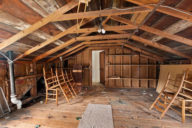 view of attic