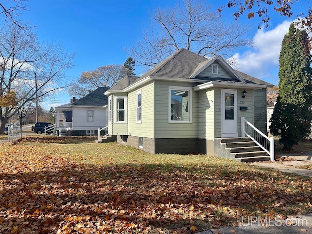 view of bungalow-style home