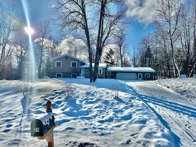 view of snowy yard