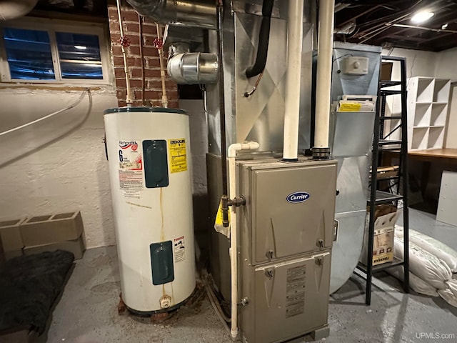 utilities featuring water heater