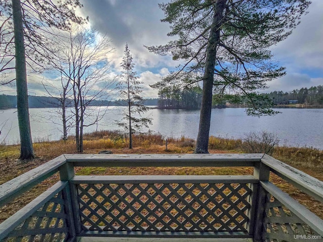 view of water feature