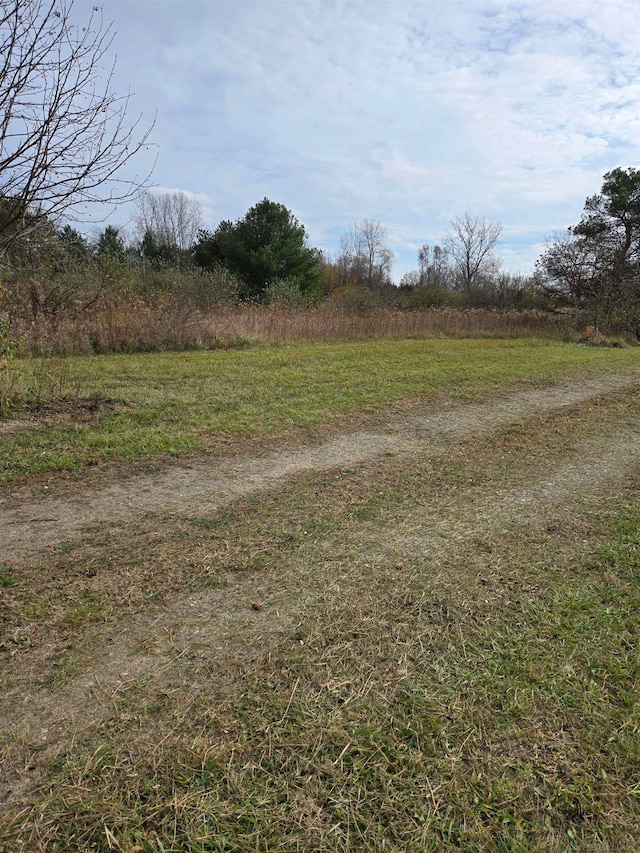 view of street featuring a rural view