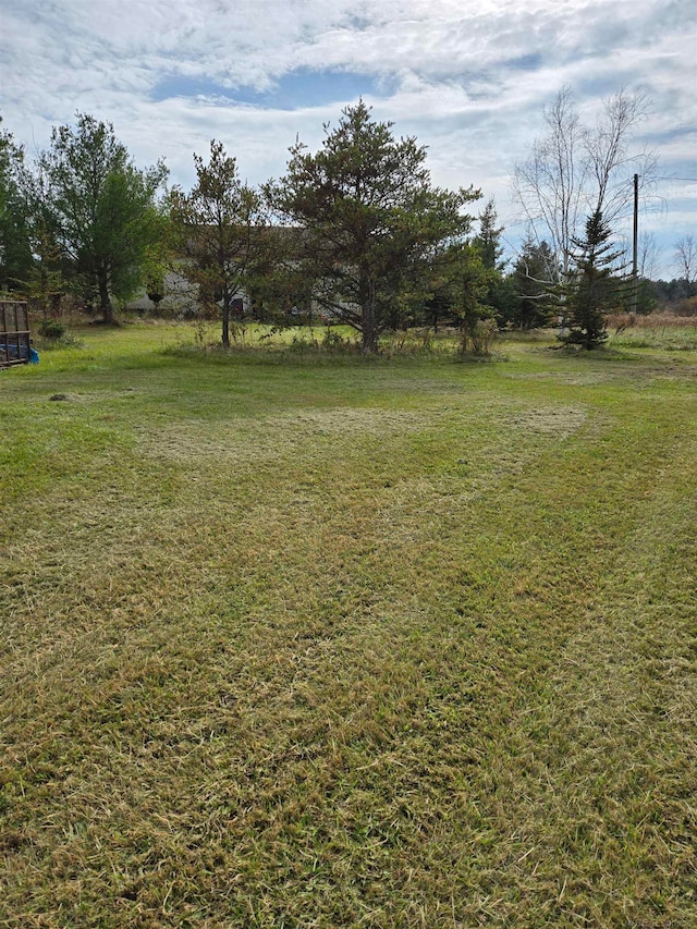 view of yard featuring a rural view