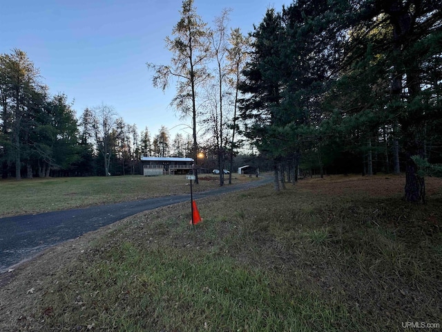 view of road