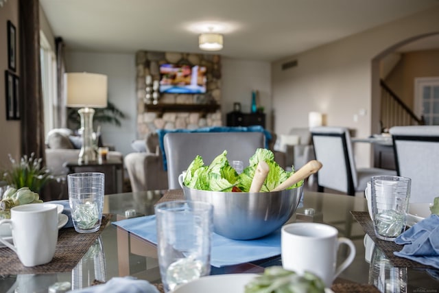 view of dining space