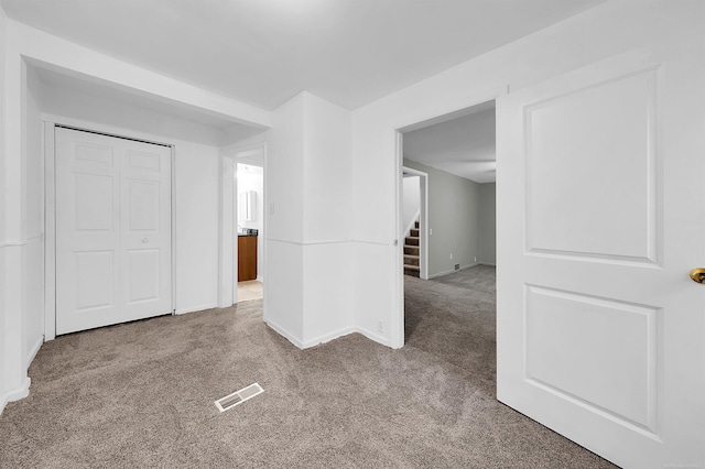 view of carpeted empty room