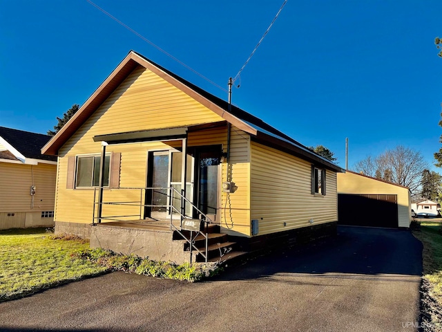 view of back of property