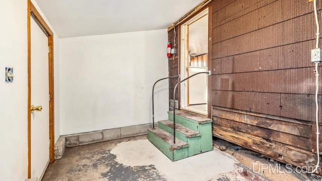 interior space with concrete flooring