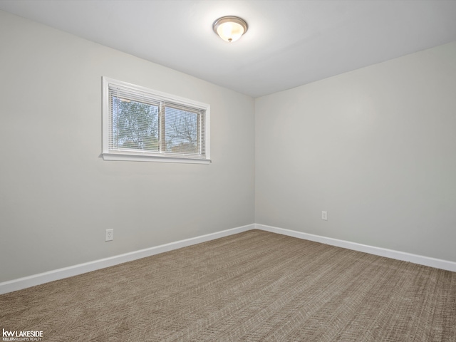 view of carpeted empty room