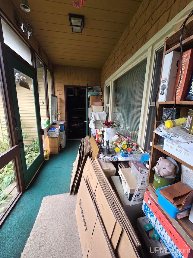 view of sunroom / solarium