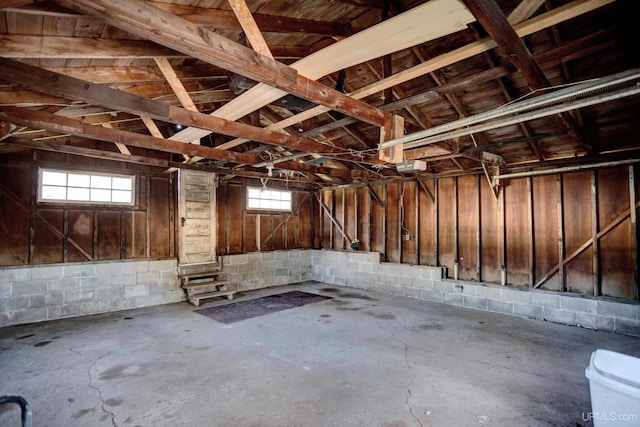 misc room featuring concrete flooring