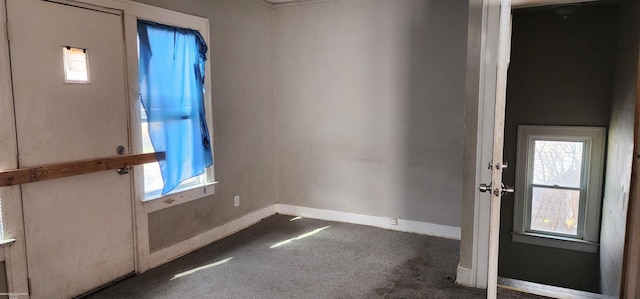 9534 Littlefield St, Detroit, MI 48227 - foyer with carpet flooring and baseboards