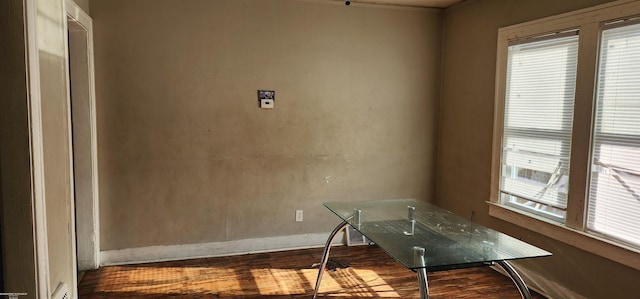 9534 Littlefield St, Detroit, MI 48227 - unfurnished office with wood finished floors and baseboards