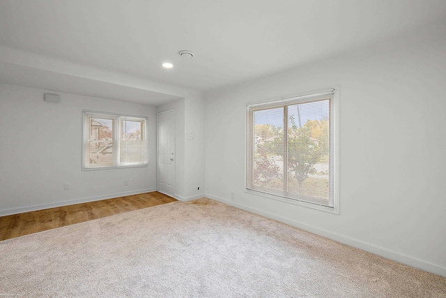 view of carpeted empty room