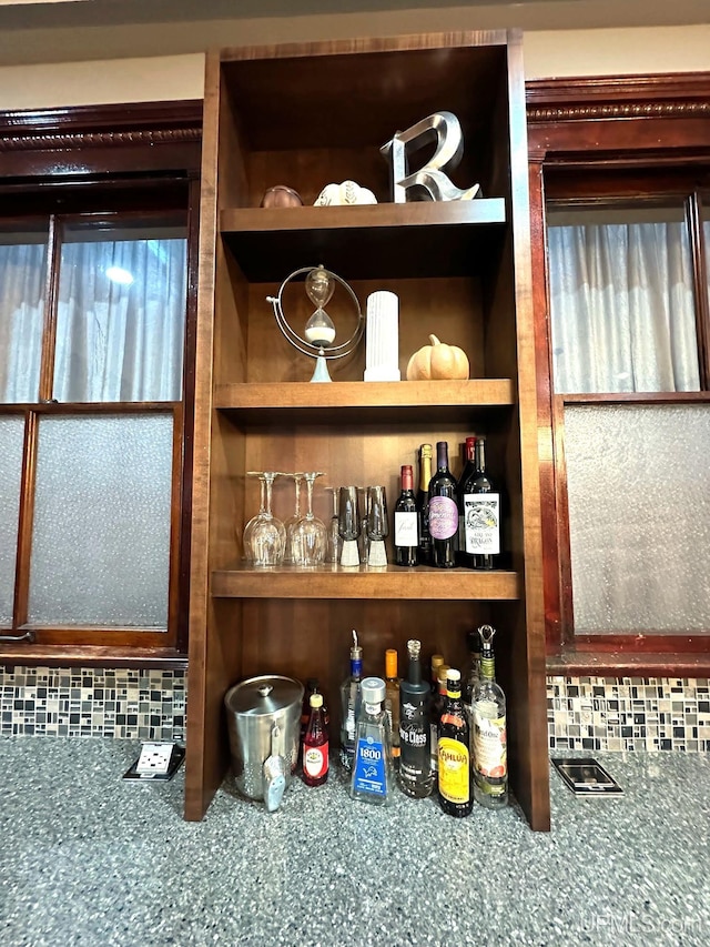 view of bar