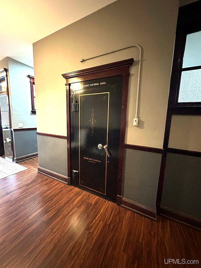 318 Iron St, Negaunee, MI 49866 - empty room with wood finished floors and baseboards