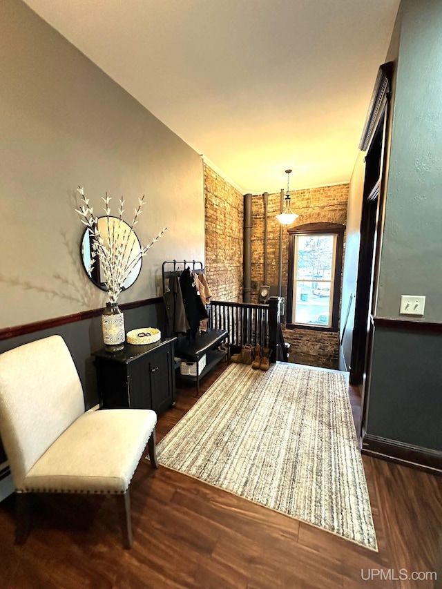 318 Iron St, Negaunee, MI 49866 - corridor with wood finished floors