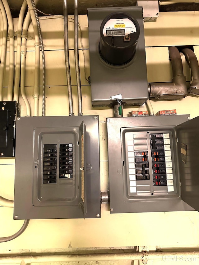 318 Iron St, Negaunee, MI 49866 - utility room with electric panel and electric meter