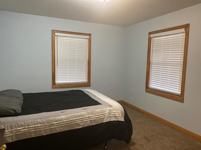 bedroom featuring carpet floors