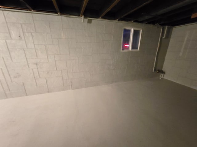 view of basement