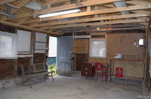 miscellaneous room featuring concrete floors