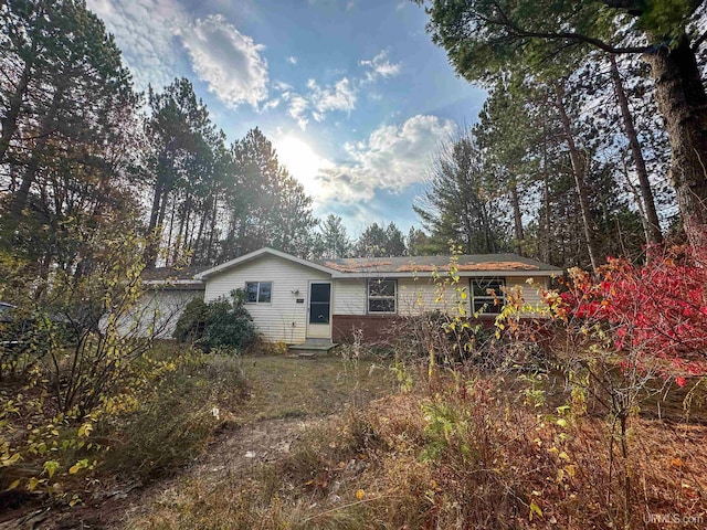 view of rear view of property